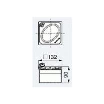 Piesa superioara de montaj Kessel, Ø130, SYSTEM 125, gratar Oval Design, pentru corp sifon, cu sistem de blocaj 